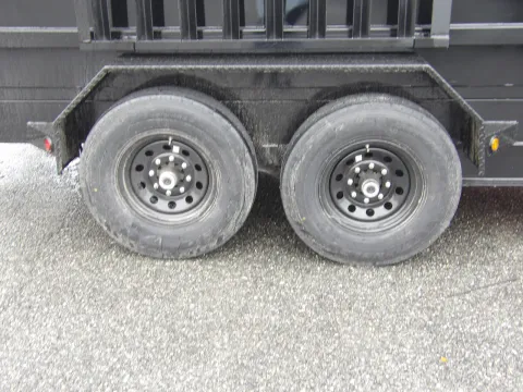 Another view of 2026 Steel Pines 7X16 Dump for sale in Cochran, GA at WOW Cargo Trailers