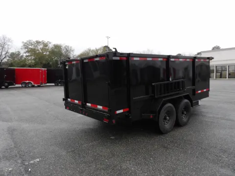 Another view of 2026 Steel Pines 7X16 Dump for sale in Cochran, GA at WOW Cargo Trailers