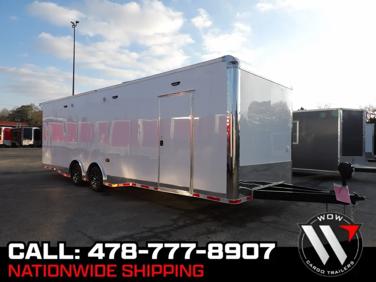 White 2026 Steel Pines 8.5X28 Enclosed for sale in Cochran, GA