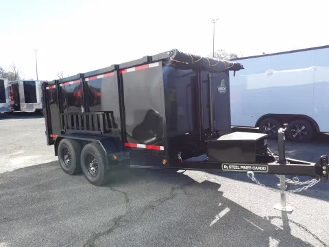 Another view of 2026 Steel Pines 6X12 Dump for sale in Cochran, GA at WOW Cargo Trailers