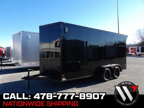 Black 2026 All World 7X16 Enclosed for sale in Cochran, GA