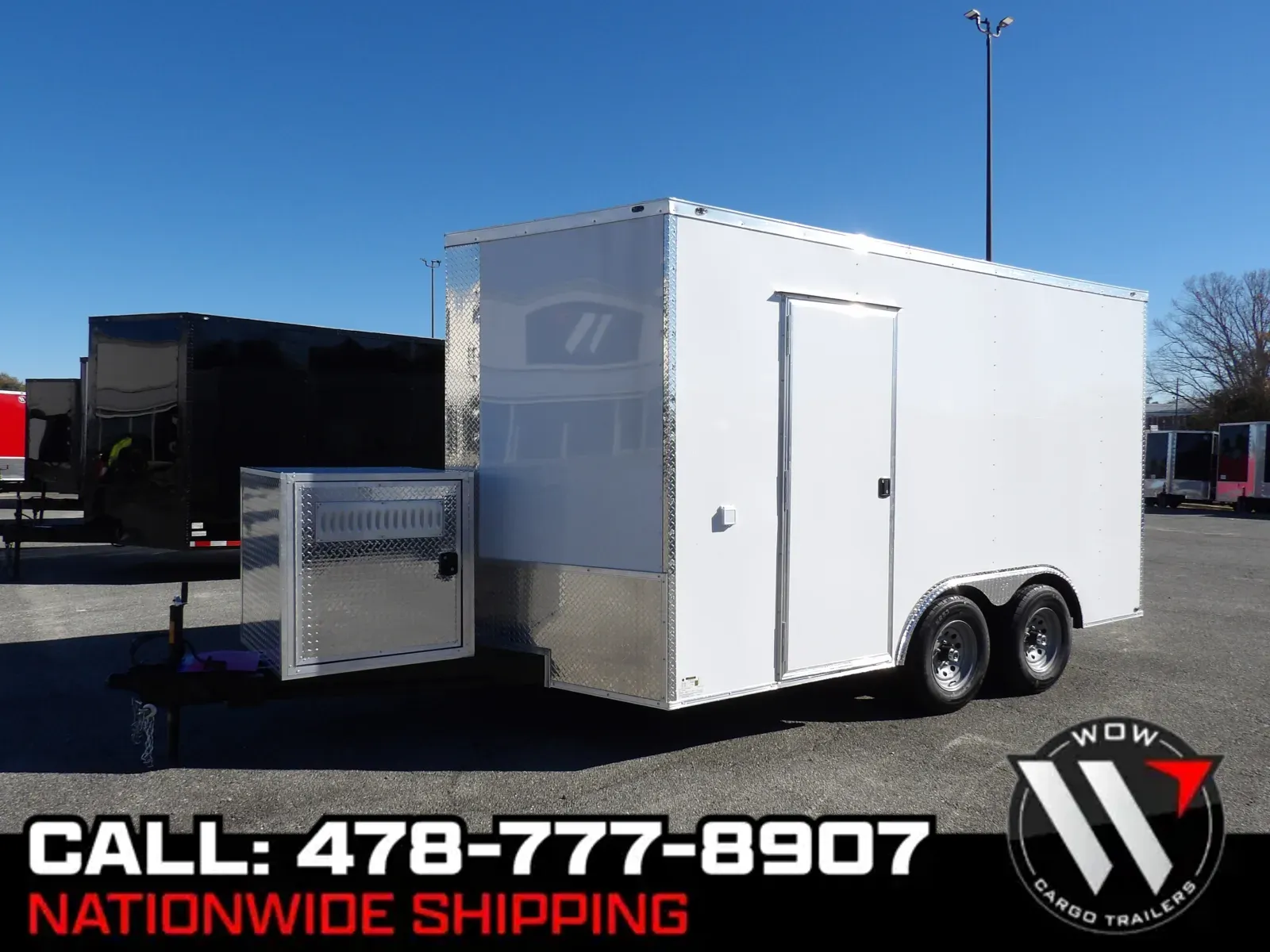 White 2026 Steel Pines 8.5X14 Enclosed for sale in Cochran, GA