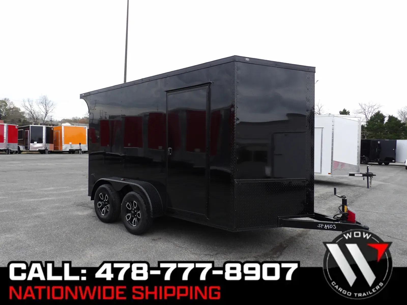 Black 2026 Steel Pines 7X12 Enclosed for sale in Cochran, GA