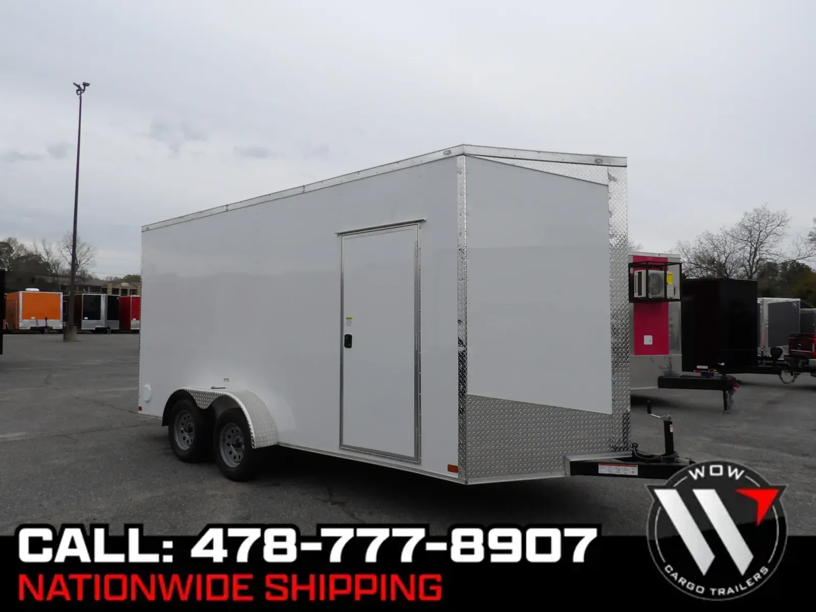 White 2026 Seed 7X16 Enclosed for sale in Cochran, GA