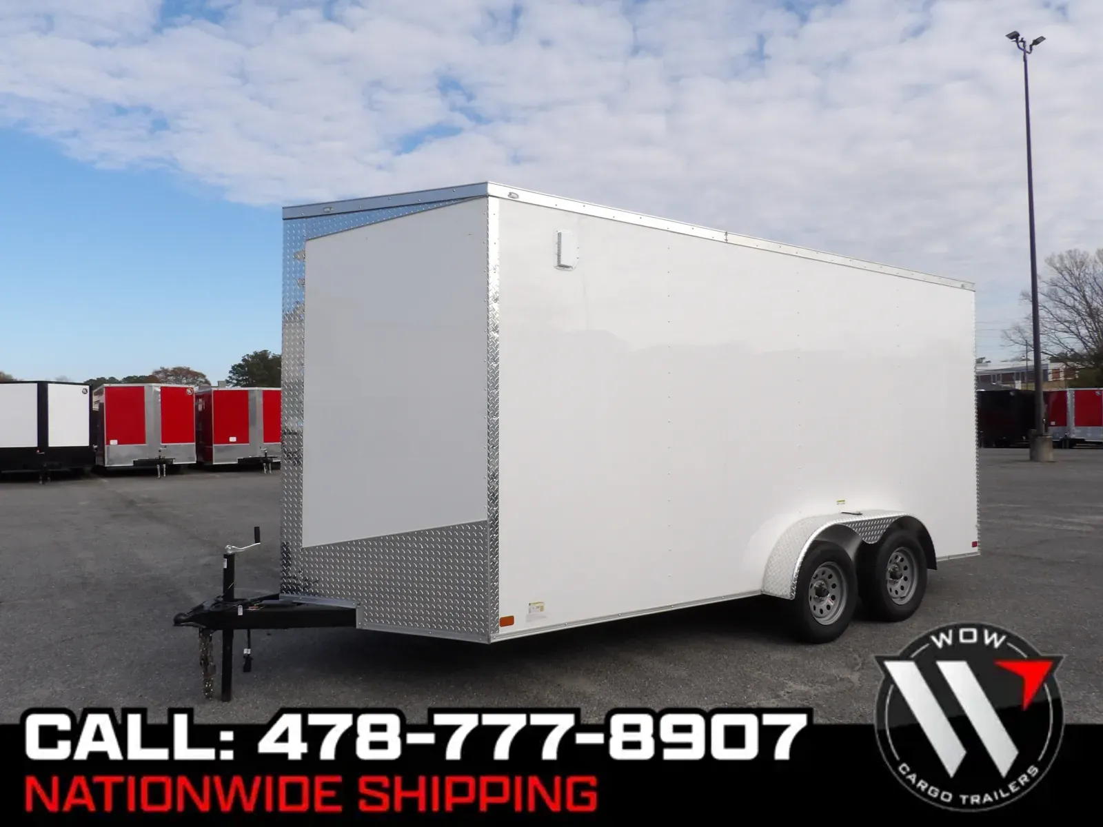 White 2026 Seed 7X16 Enclosed for sale in Cochran, GA