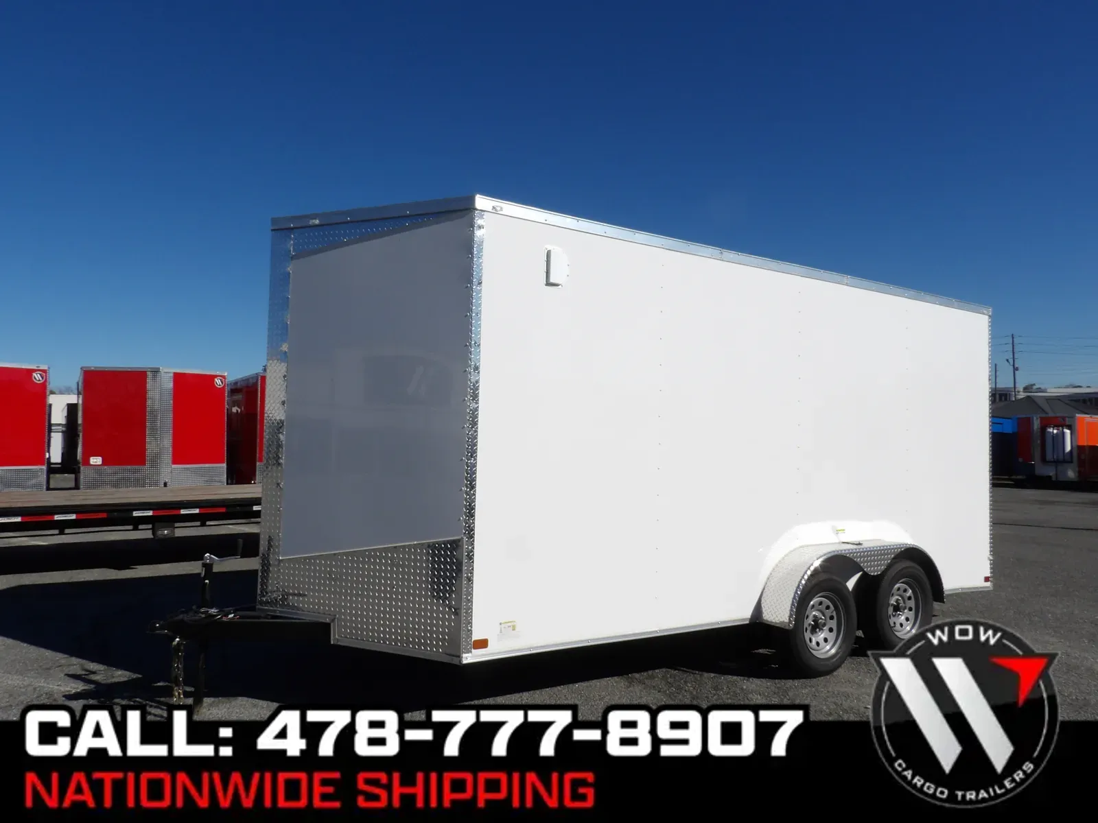 White 2026 Seed 7X16 Enclosed for sale in Cochran, GA