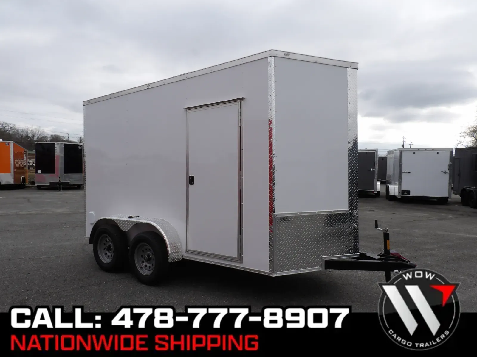 White 2026 Steel Pines 6X12 Enclosed for sale in Cochran, GA