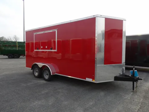 Another view of 2026 Diamond Cargo 7X16 Enclosed for sale in Cochran, GA at WOW Cargo Trailers
