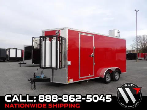 Red 2026 Diamond Cargo 7X16 Enclosed for sale in Cochran, GA