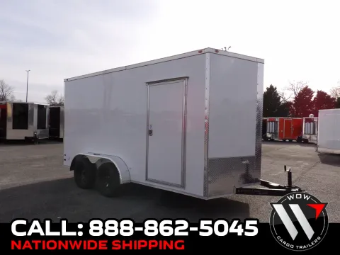 White 2026 All World 7X14 Enclosed for sale in Cochran, GA