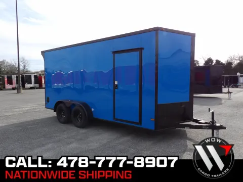 Black 2026 All World 7X16 Enclosed for sale in Cochran, GA