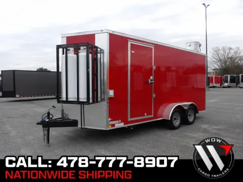 Red 2026 Diamond Cargo 7X16 Enclosed for sale in Cochran, GA