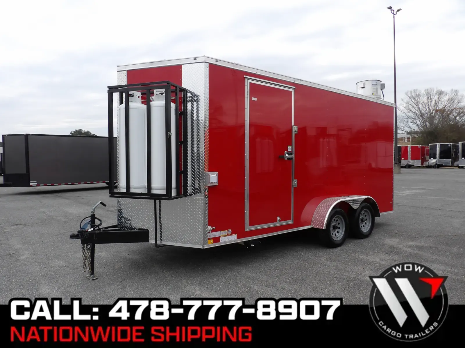 Red 2026 Diamond Cargo 7X16 Enclosed for sale in Cochran, GA
