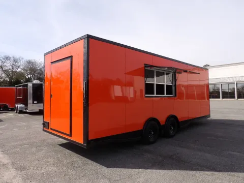 Another view of 2026 Steel Pines Cargo 8.5X24 Concession Orange for sale in Cochran, GA at WOW Cargo Trailers