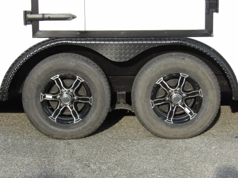 Another view of 2026 South Georgia 8.5X28 Enclosed White B/O for sale in Cochran, GA at WOW Cargo Trailers