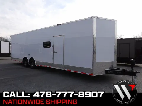 White 2026 Hook & Line Cargo 8.5X32 Enclosed White for sale in Cochran, GA