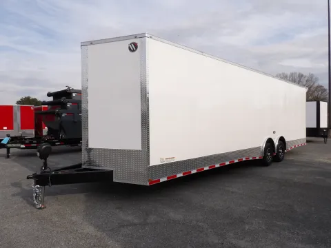 Photos of 2026 Hook & Line Cargo 8.5X32 Enclosed White for sale in Cochran, GA at WOW Cargo Trailers
