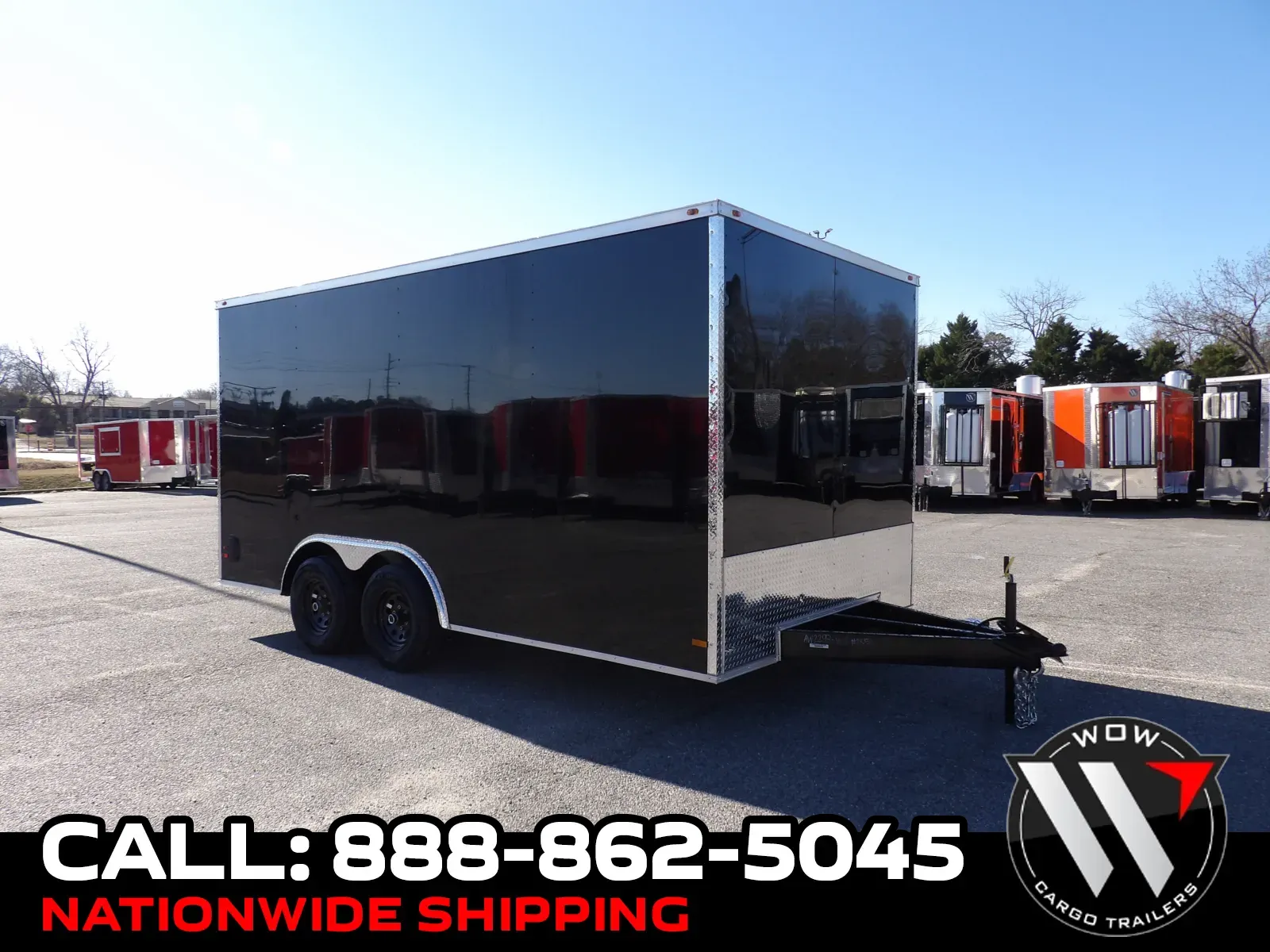Black 2026 All World 8.5X16 Enclosed for sale in Cochran, GA