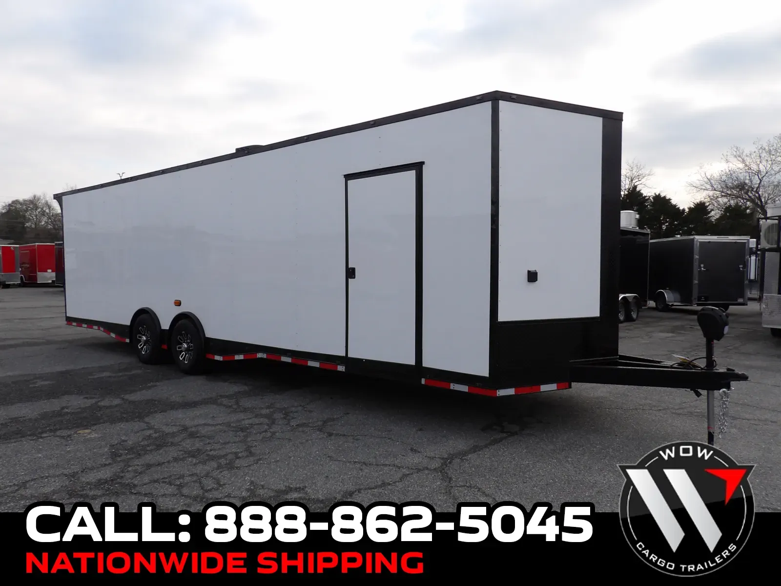 2026 Steel Pines Cargo 8.5X30 Enclosed White B/O for sale in Cochran, GA