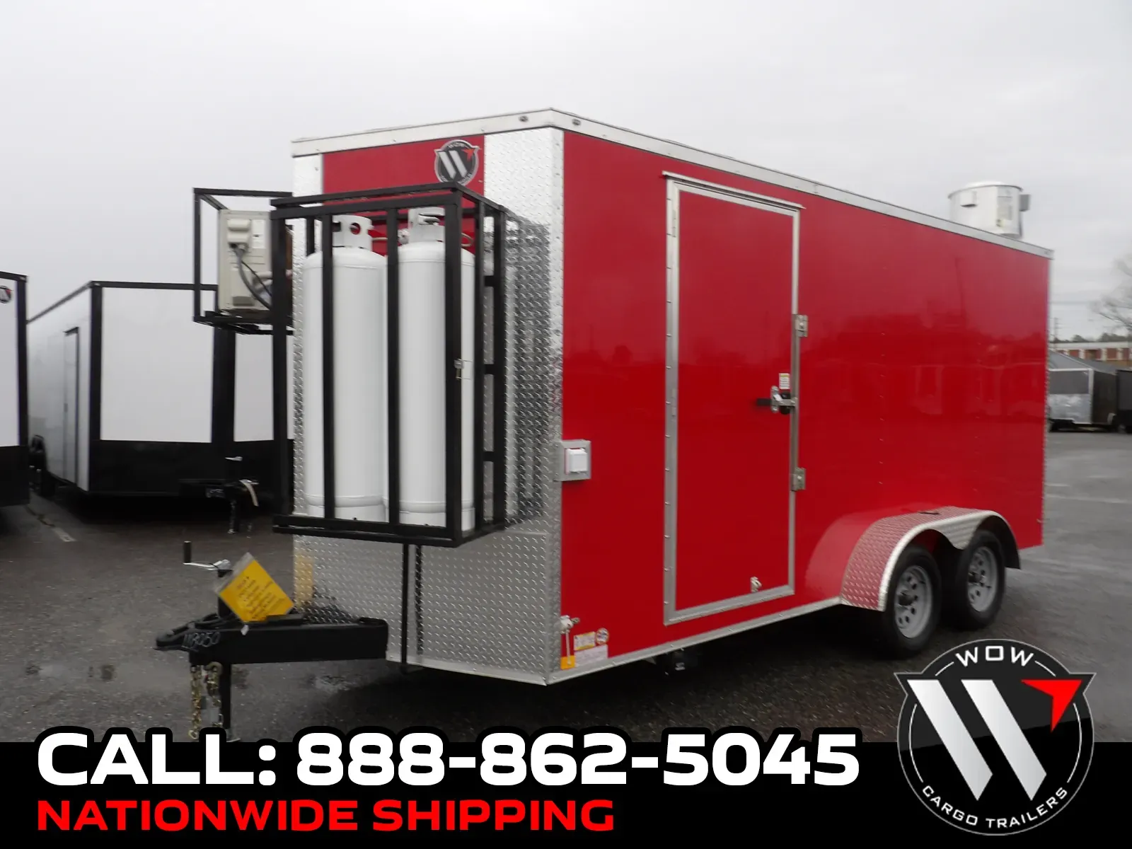 Red 2026 Diamond Cargo 7X16 Enclosed for sale in Cochran, GA