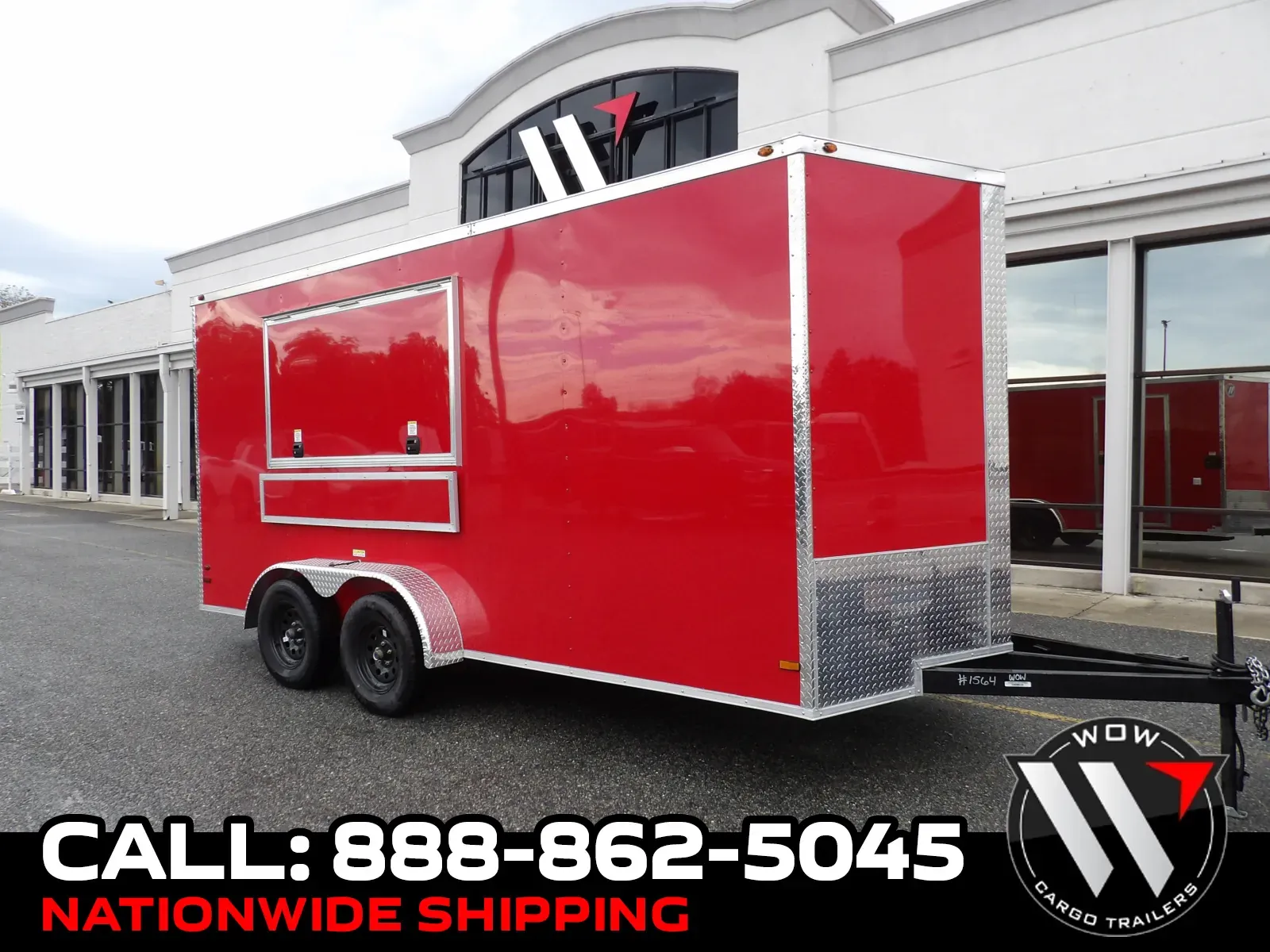 Red 2025 All World Trailers for sale in Cochran, GA
