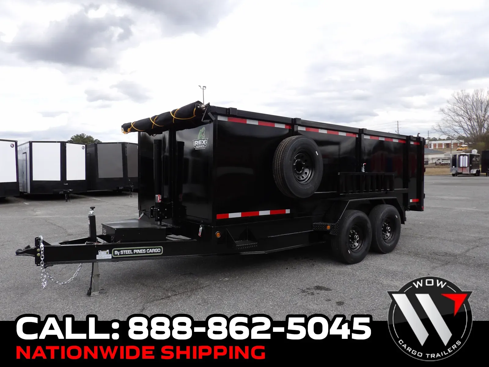 Black 2026 Steel Pines Cargo 7X16X4 7K for sale in Cochran, GA