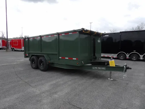 Photos of 2026 Steel Pines Cargo 7X16 Dump for sale in Cochran, GA at WOW Cargo Trailers
