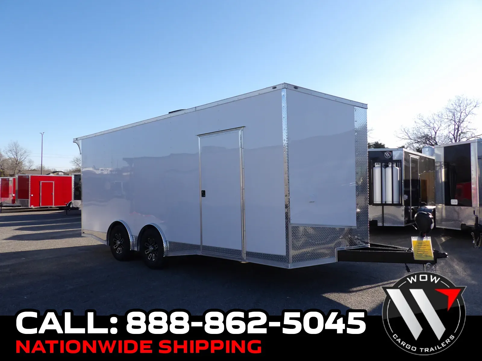 White 2026 Steel Pines Cargo 8.5X20 Enclosed for sale in Cochran, GA