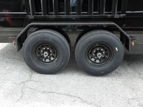 Another view of 2026 Steel Pines Cargo 7X16 Dump for sale in Cochran, GA at WOW Cargo Trailers