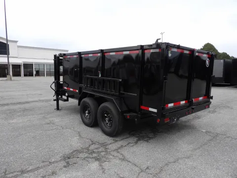 Another view of 2026 Steel Pines 7X16 GN Dump for sale in Cochran, GA at WOW Cargo Trailers