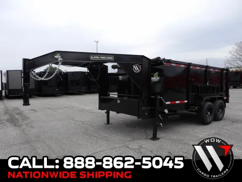 Black 2026 Steel Pines 7X16 GN Dump for sale in Cochran, GA