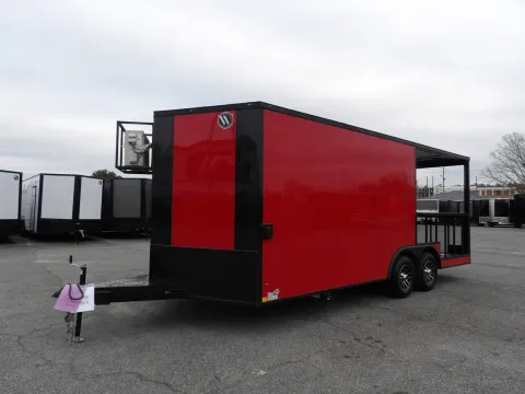 More photos of 2026 Diamond Cargo 8.5x20 52K BBQ 8' Porch at WOW Cargo Trailers, GA