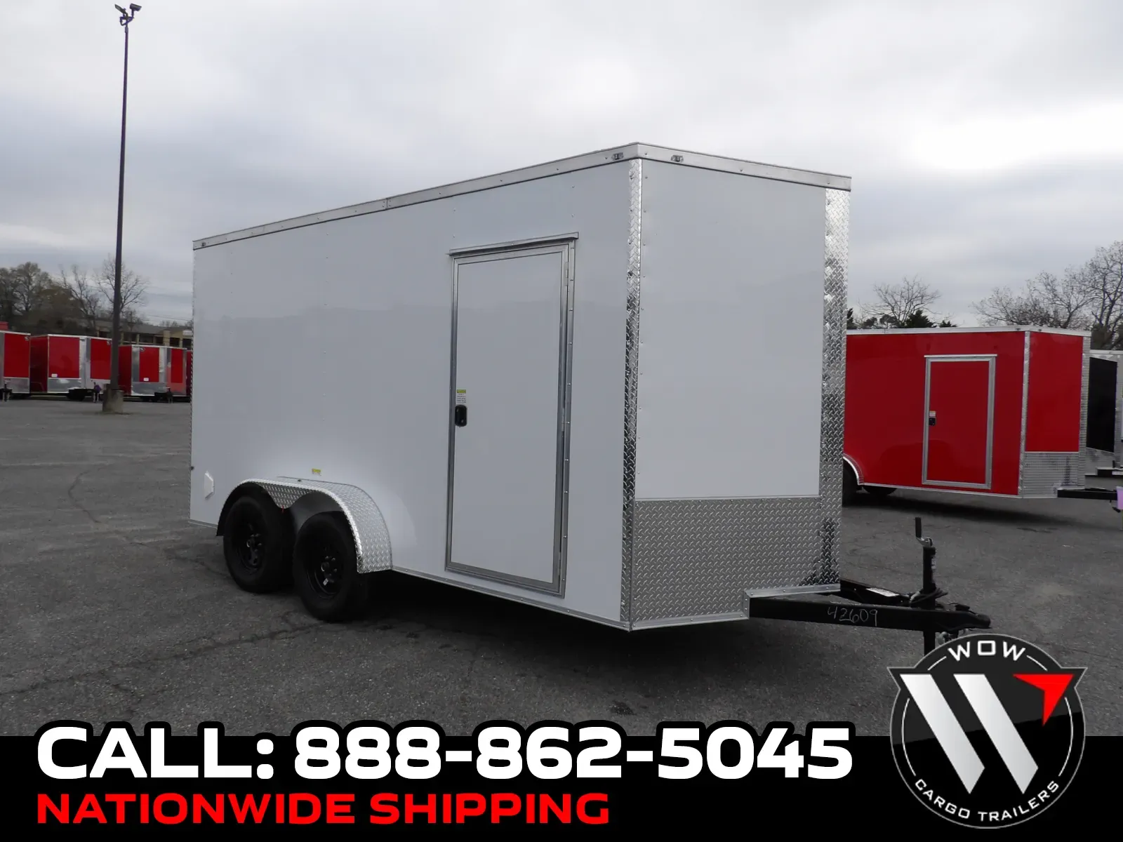 White 2026 Maximum Cargo 7X14 Enclosed for sale in Cochran, GA