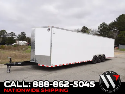 White 2026 All World Trailers 8.5X32 Enclosed for sale in Cochran, GA