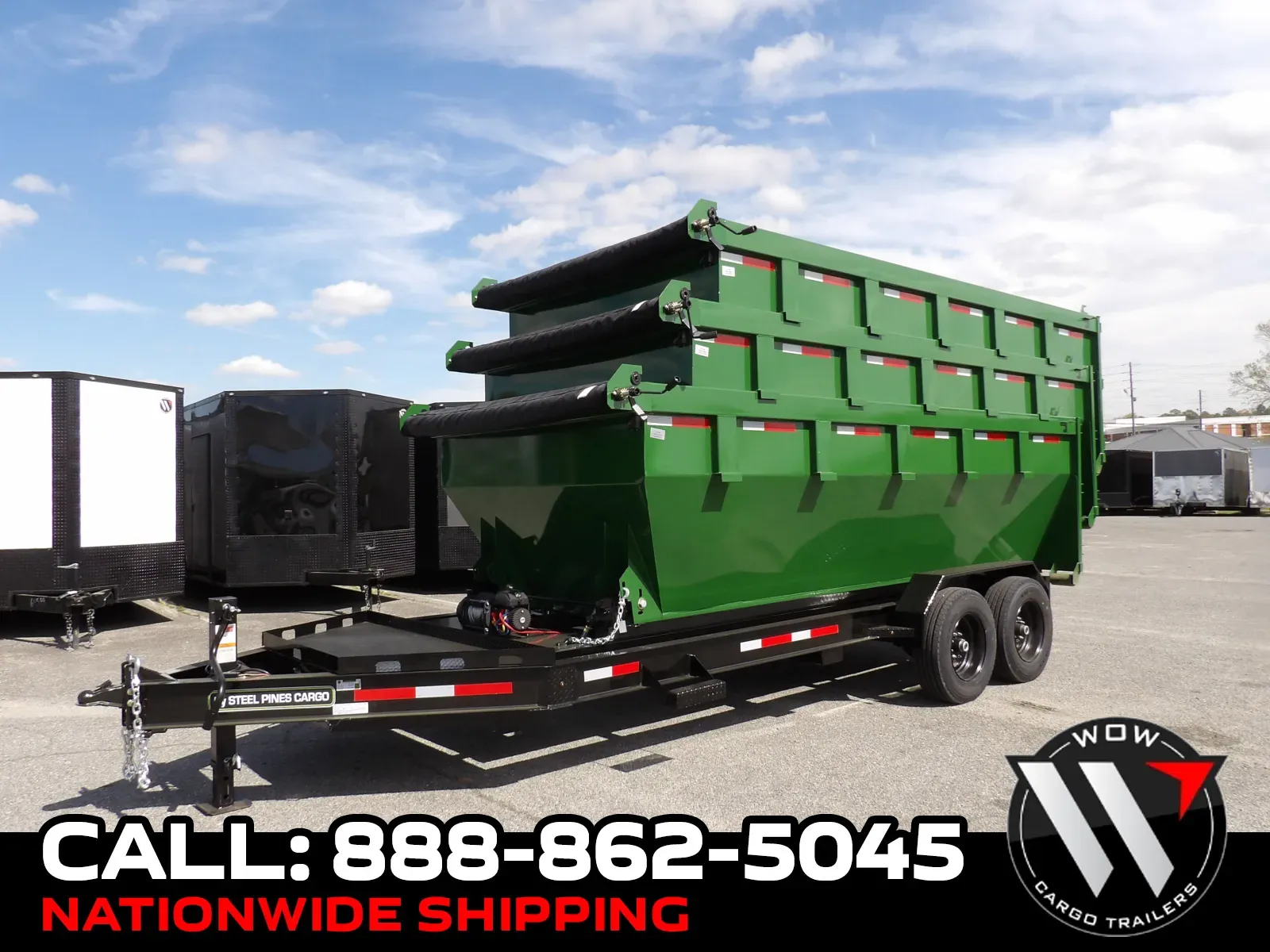 Green 2026 Steel Pines Cargo Roll Off for sale in Cochran, GA