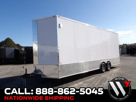White 2026 All World Trailers 8.5X24 Enclosed for sale in Cochran, GA