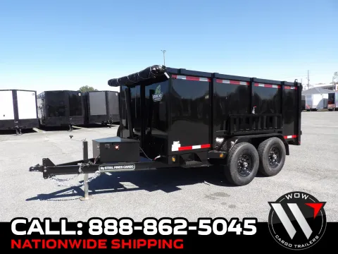 Black 2026 Steel Pines Cargo 6X12 Dump 52K for sale in Cochran, GA