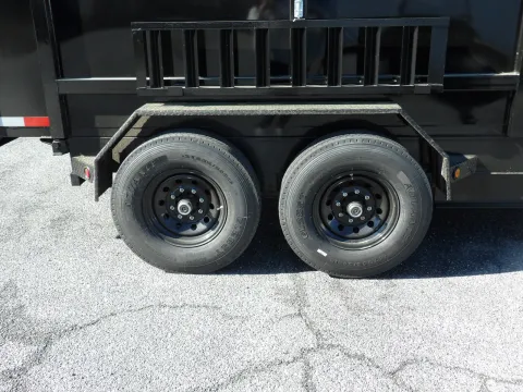 Another view of 2026 Steel Pines Cargo 7X14 Dump 7K for sale in Cochran, GA at WOW Cargo Trailers