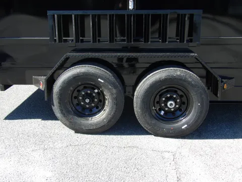 Another view of 2026 Steel Pines Cargo 7X16 Dump for sale in Cochran, GA at WOW Cargo Trailers