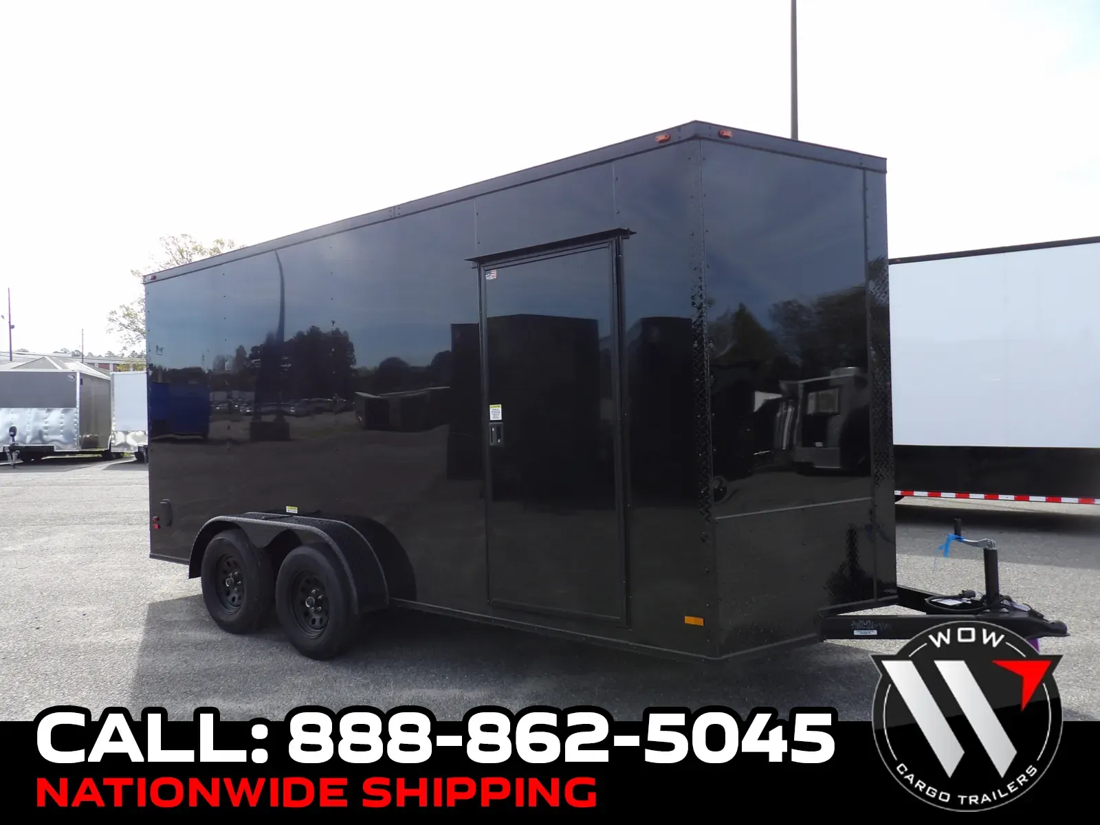 Black 2026 All World Trailers 7X16 Enclosed 35K for sale in Cochran, GA