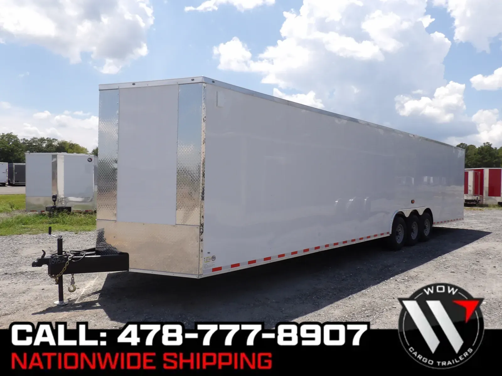 White 2025 Diamond Cargo 8.5X36 Enclosed for sale in Cochran, GA