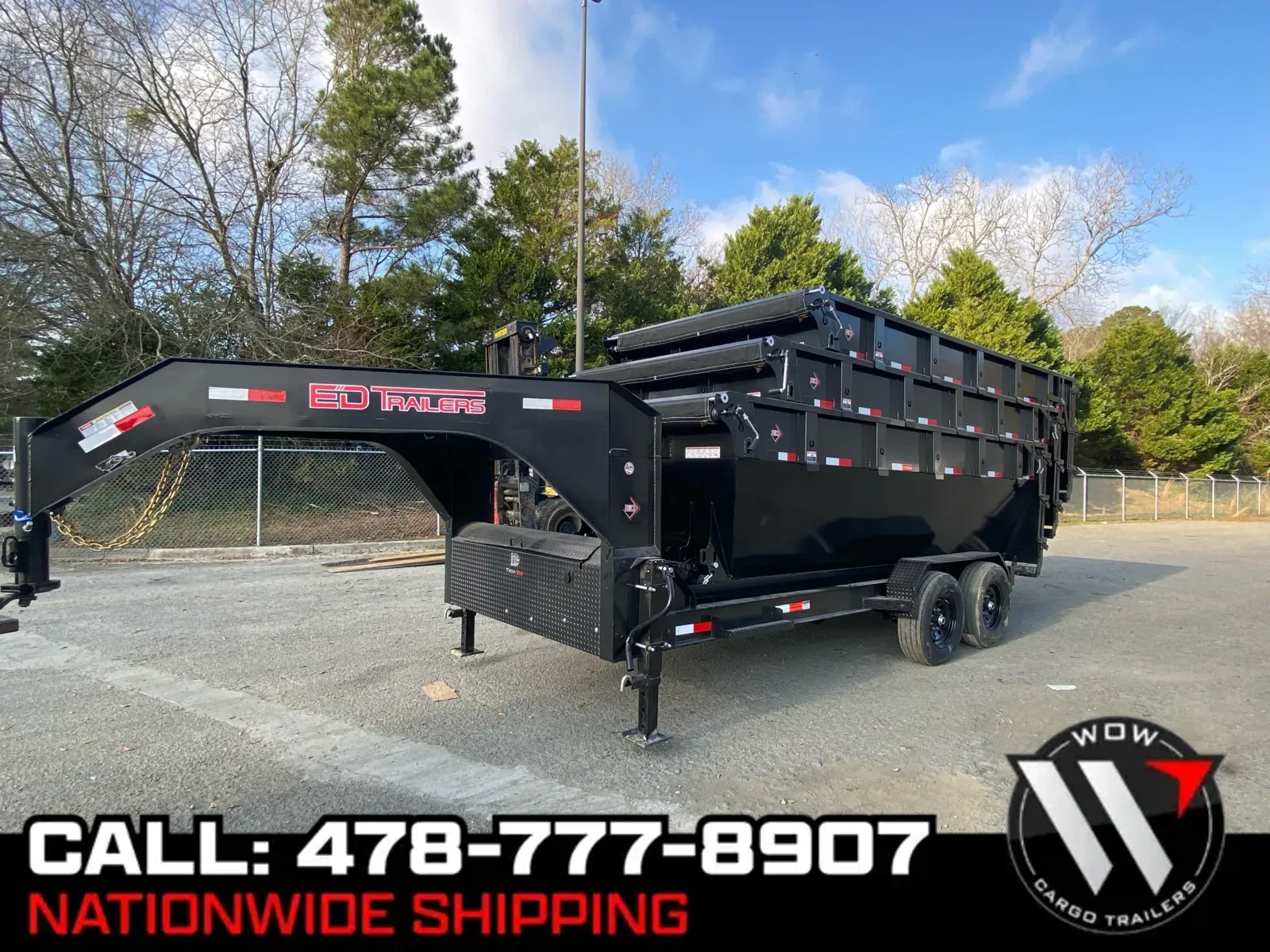 Black 2025 ED Trailers 16' GN 7K for sale in Cochran, GA