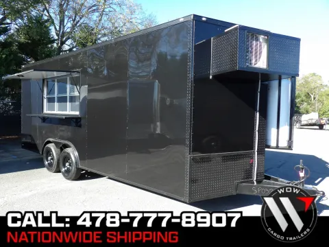 Black 2025 Steel Pines Cargo Concession/BBQ Base for sale in Cochran, GA