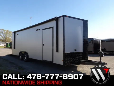 Black 2025 All World Trailers Enclosed BP Base  (6 - 7 - 8.5) for sale in Cochran, GA