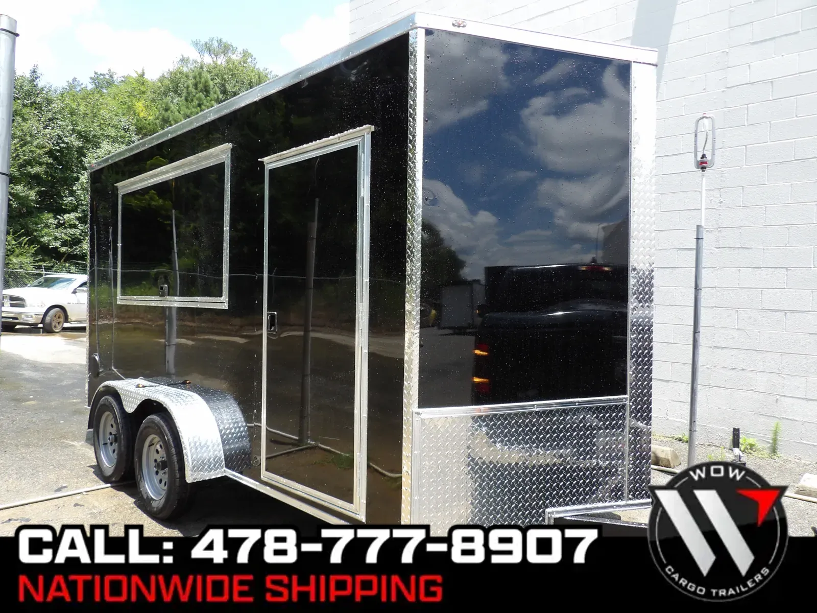 Black 2025 Steel Pines Cargo 7X14 Enclosed for sale in Cochran, GA