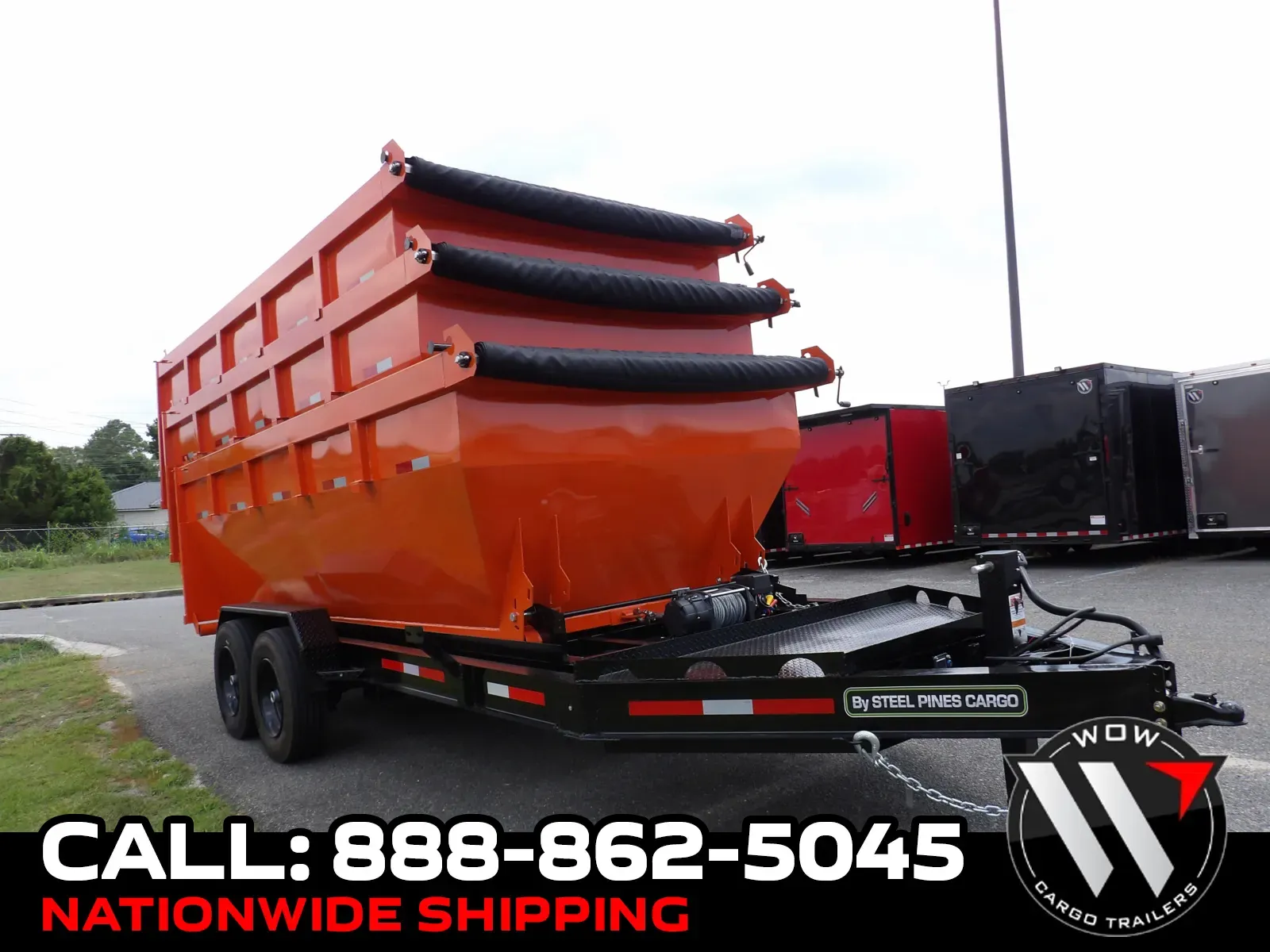 2025 Steel Pines Cargo 7x14 Orange Container for sale in Cochran, GA