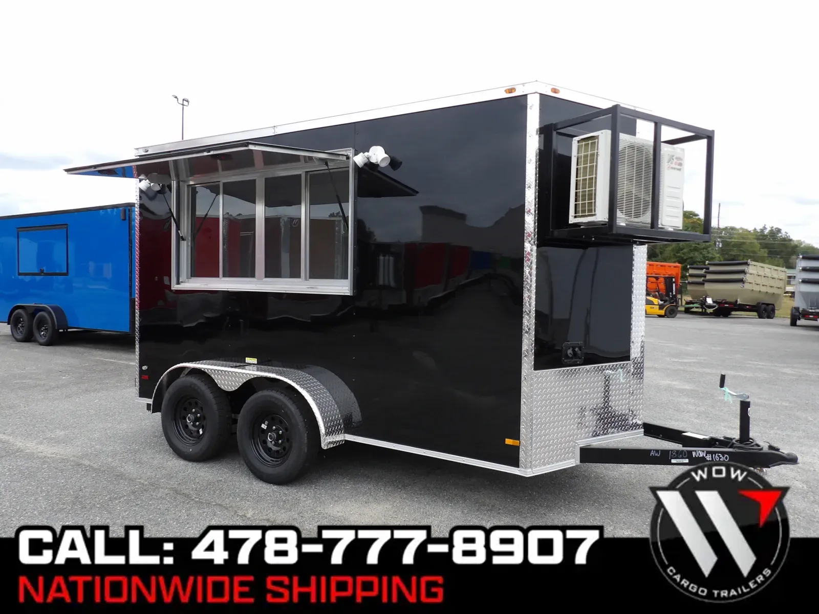 Black 2026 All World Trailers 6X12 Concession for sale in Cochran, GA