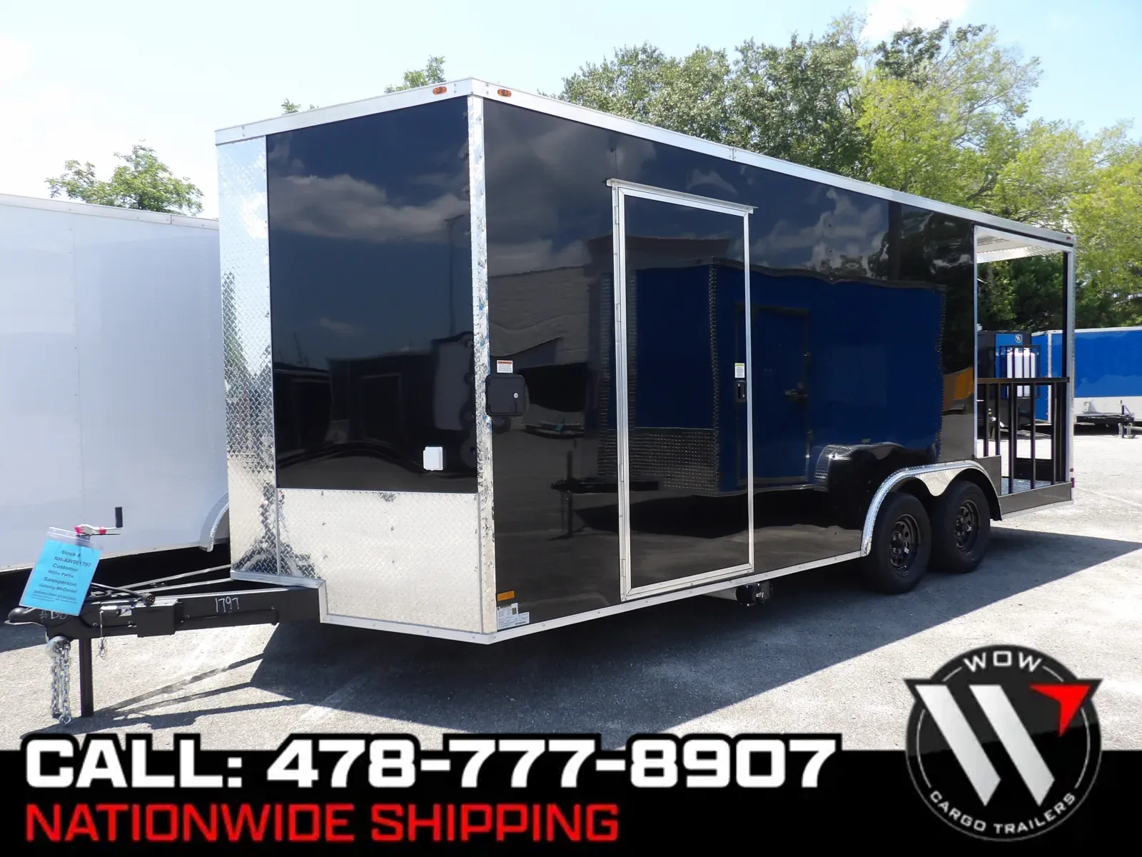 Black 2025 All World Trailers 8.5X20 BBQ for sale in Cochran, GA