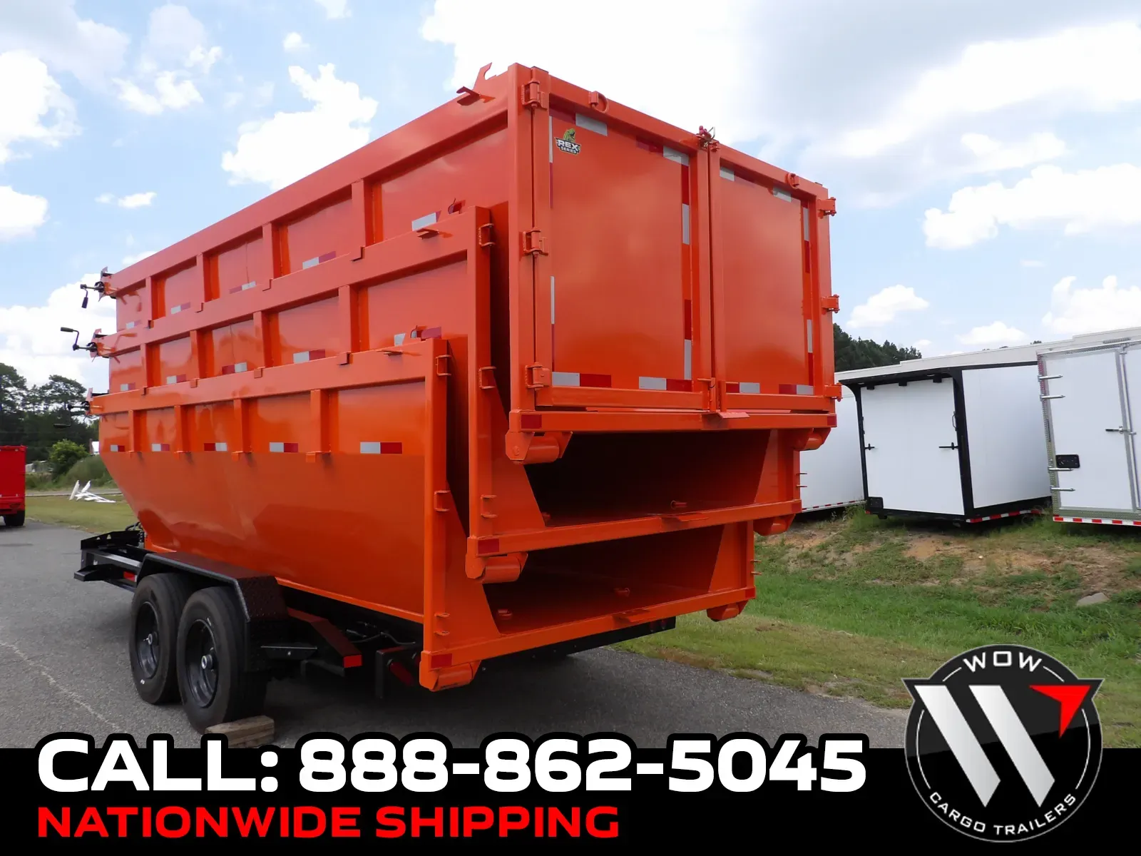 2026 Steel Pines Cargo 7x14 Orange Container for sale in Cochran, GA