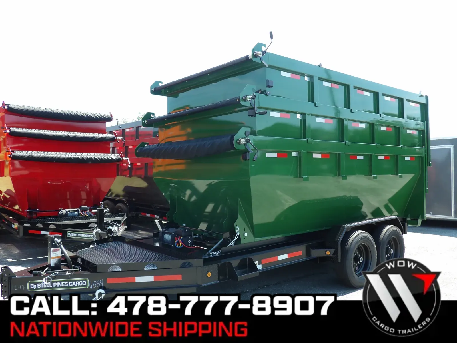 Green 2026 Steel Pines Cargo 7x14 Green Container for sale in Cochran, GA